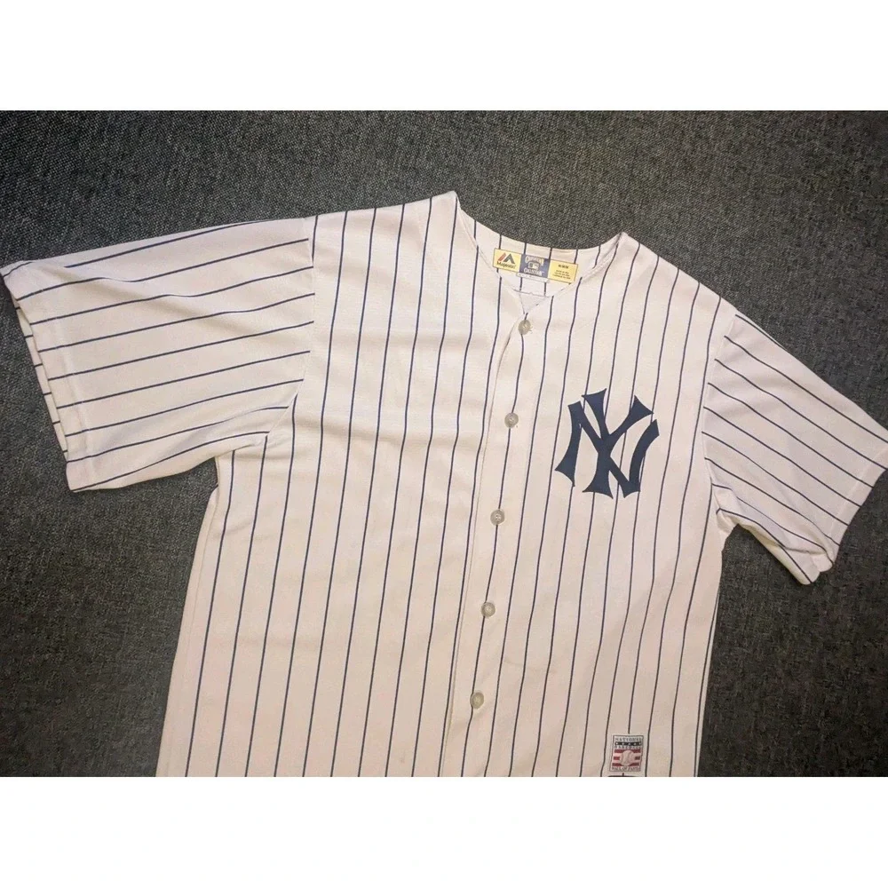 MAJESTIC COOPERSTOWN COLLECTION #44 REGGIE JACKSON YANKEES JERSEY MENS SZ MEDIUM